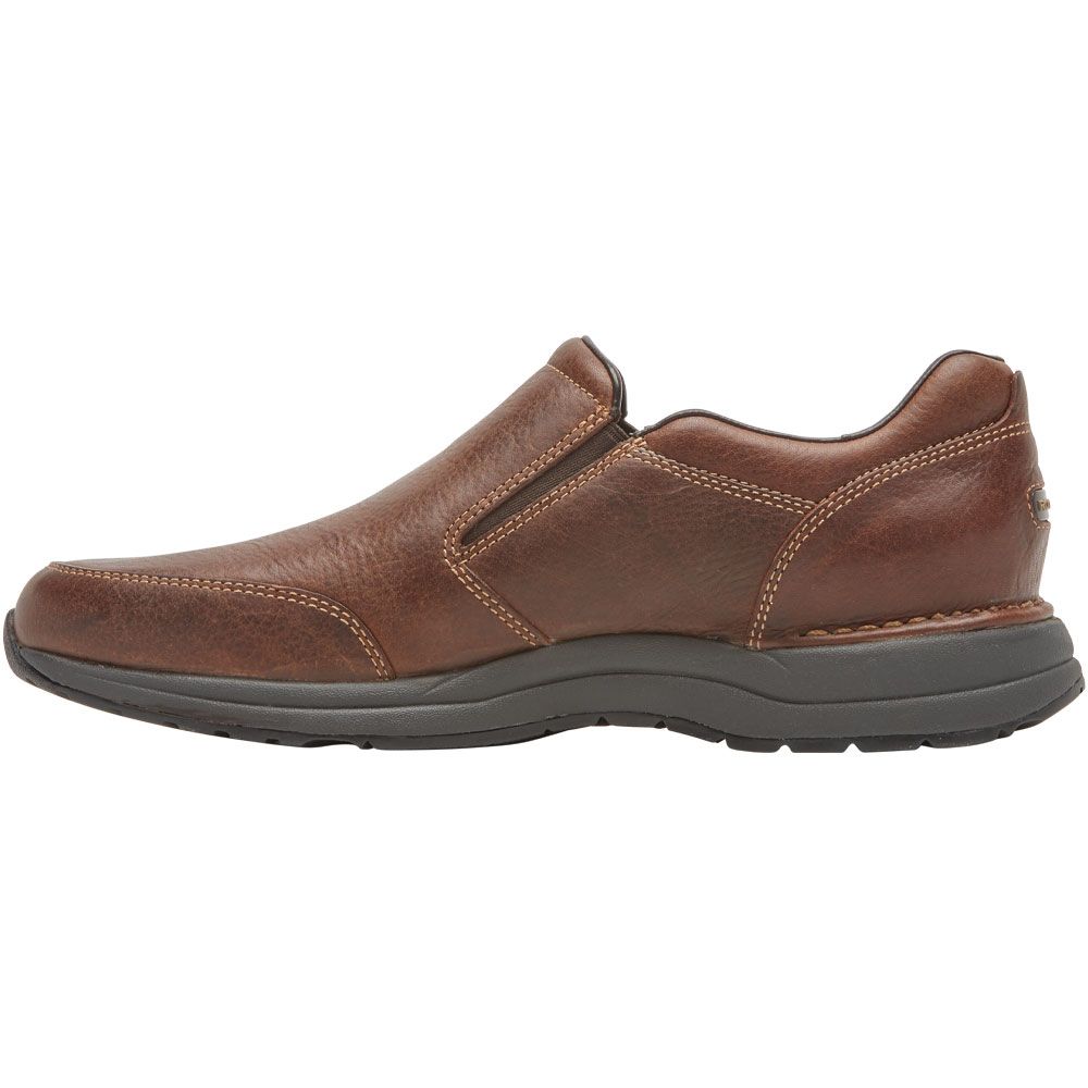 Rockport Edge Hill2 Double Gore Slip On Casual Shoes - Mens Light Brown Back View