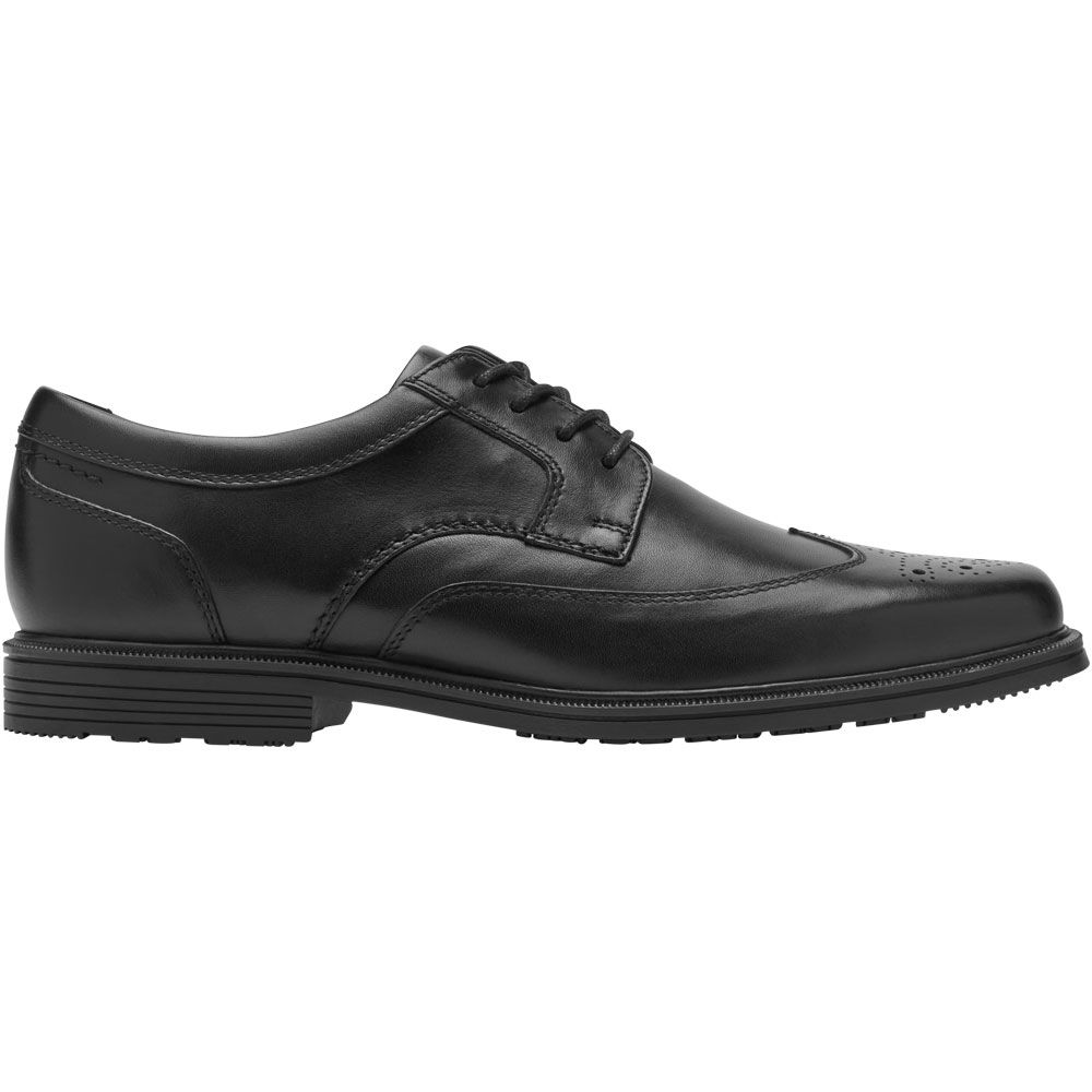 Rockport Taylor Wingtip Oxford Dress Shoes - Mens Black Side View