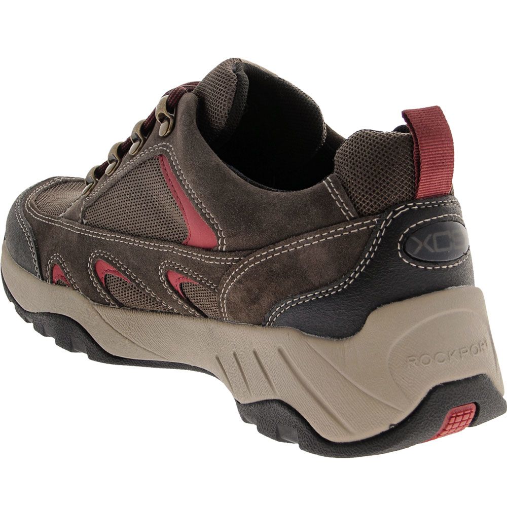 Rockport Xcs Spruce Peak Hiking Shoes - Mens Breen Suede Mesh Back View