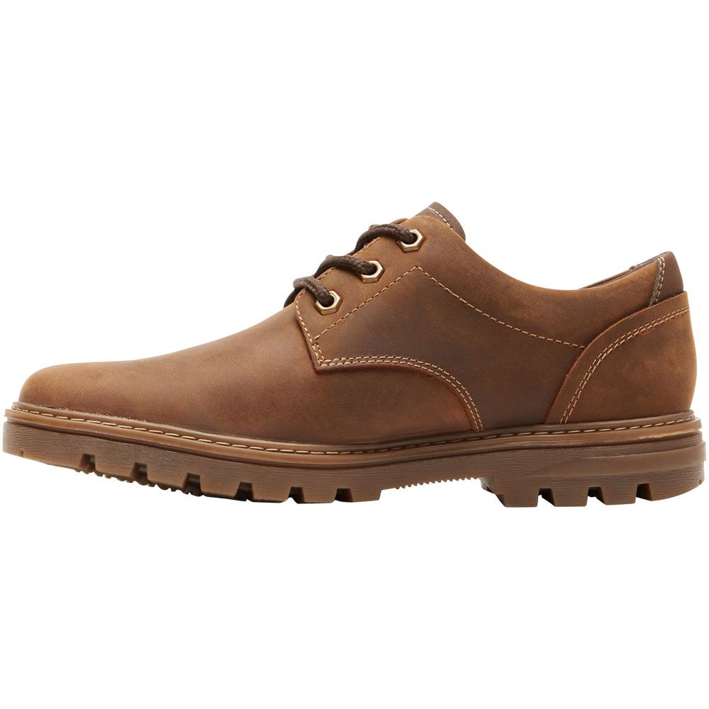 Rockport Weather Or Not Wp Ox Lace Up Casual Shoes - Mens New Tan Leather Back View