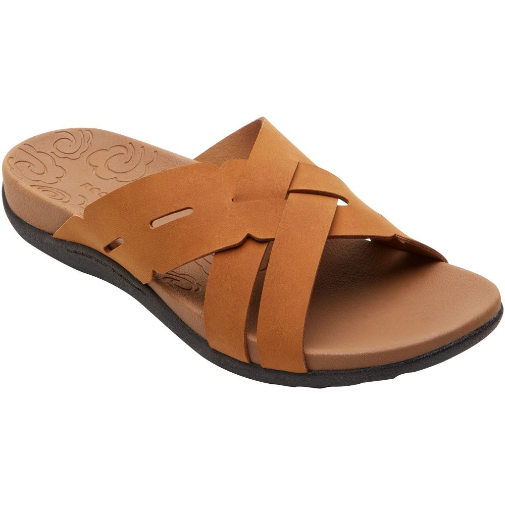 Rockport Ridge Woven Slide Sandals - Womens Tan