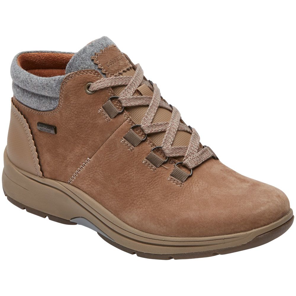 Rockport Cobb Hill Piper Hiker Womens Casual Boots Taupe