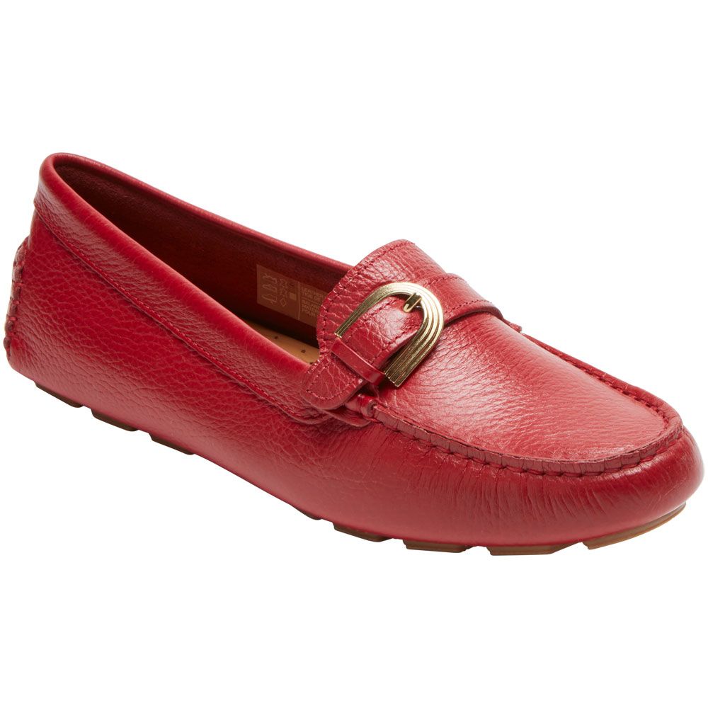 Rockport Bayview Rib Loafer Slip on Casual Shoes - Womens Red