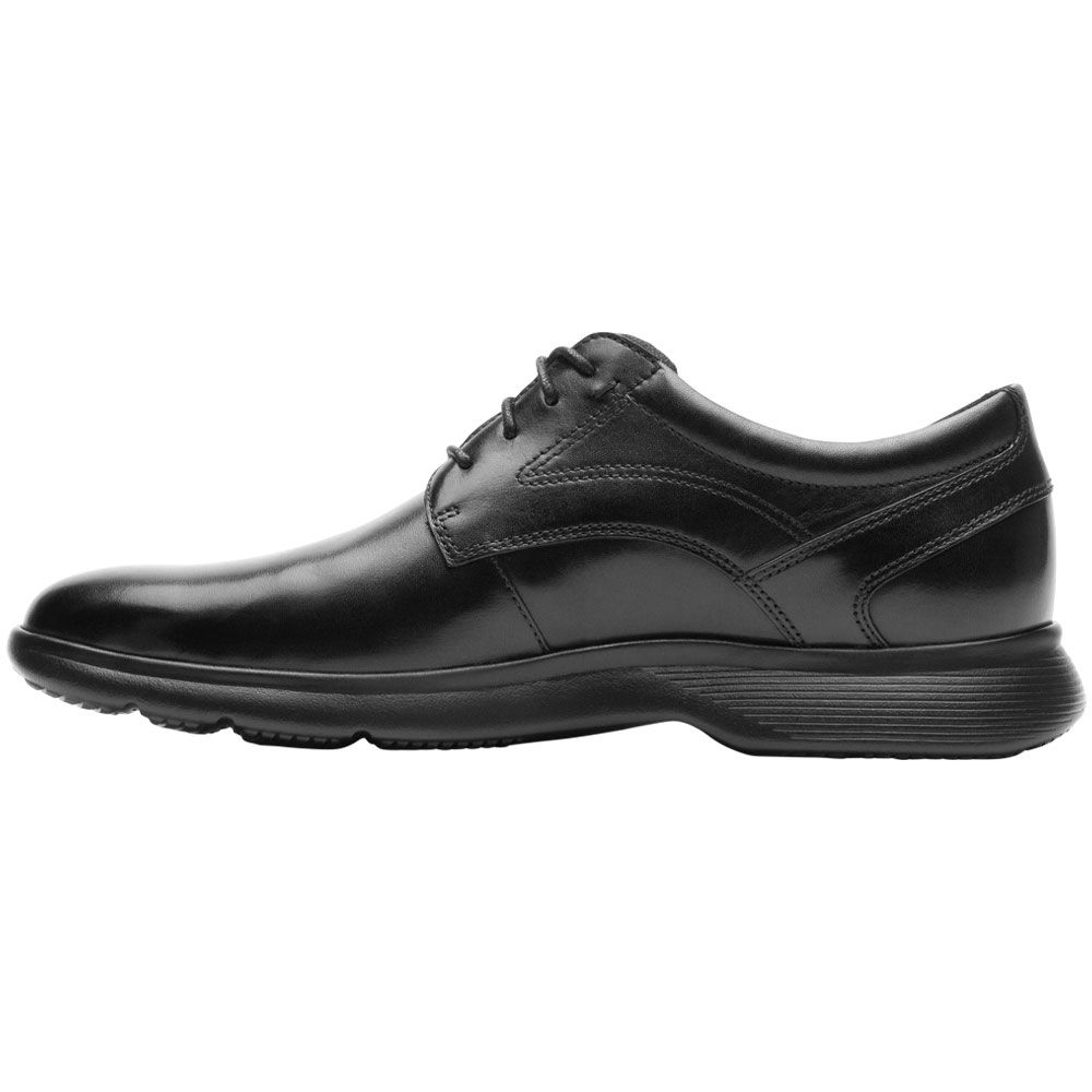 Rockport Truflex Plain Toe Lace Up Casual Shoes - Mens Black Back View