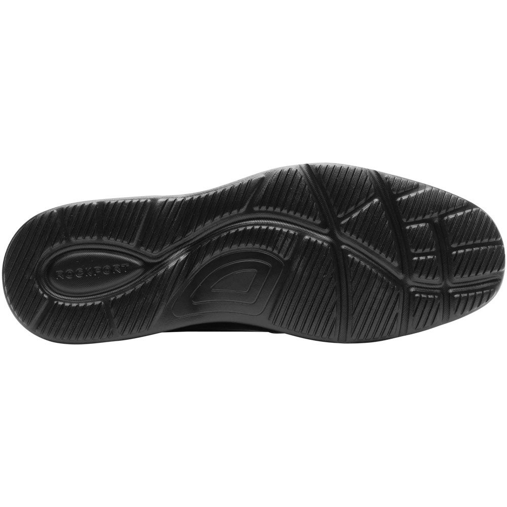Rockport Truflex Plain Toe Lace Up Casual Shoes - Mens Black Sole View