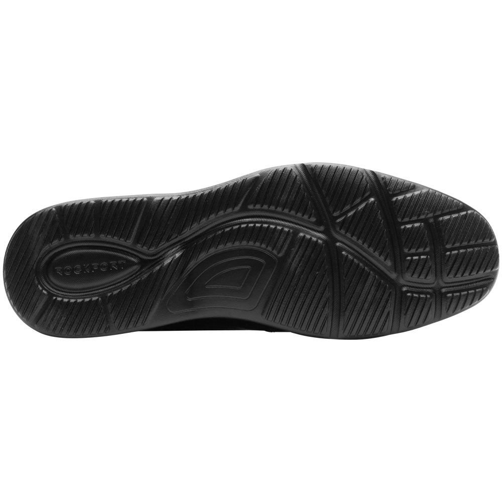 Rockport Trueflex Apron Toe Dress Shoes - Mens Black Sole View