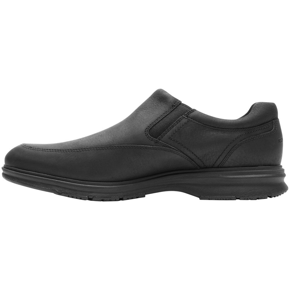 Rockport Total Motion City WP Slip On Casual Shoes - Mens Black Back View