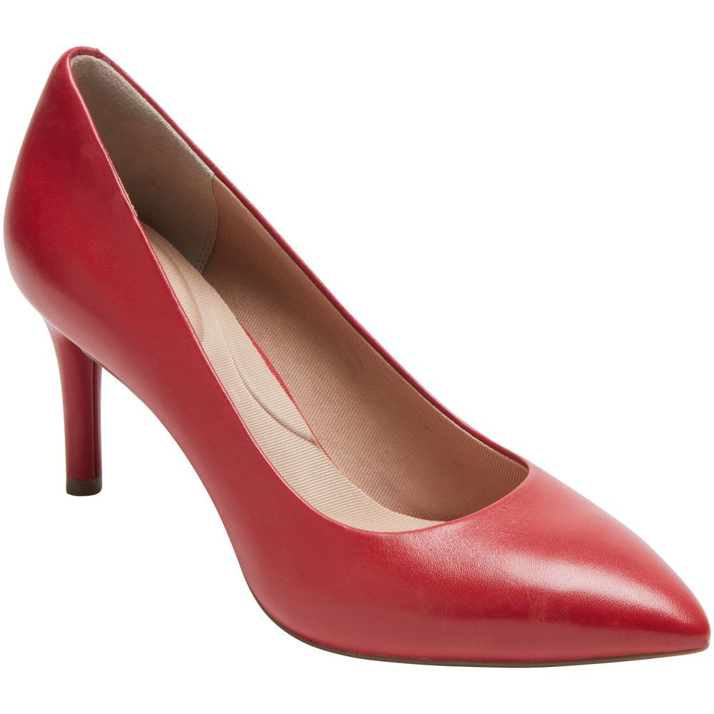 Rockport Total Motion 75mm Pointed Toe Womens Dress Shoes Scarlet