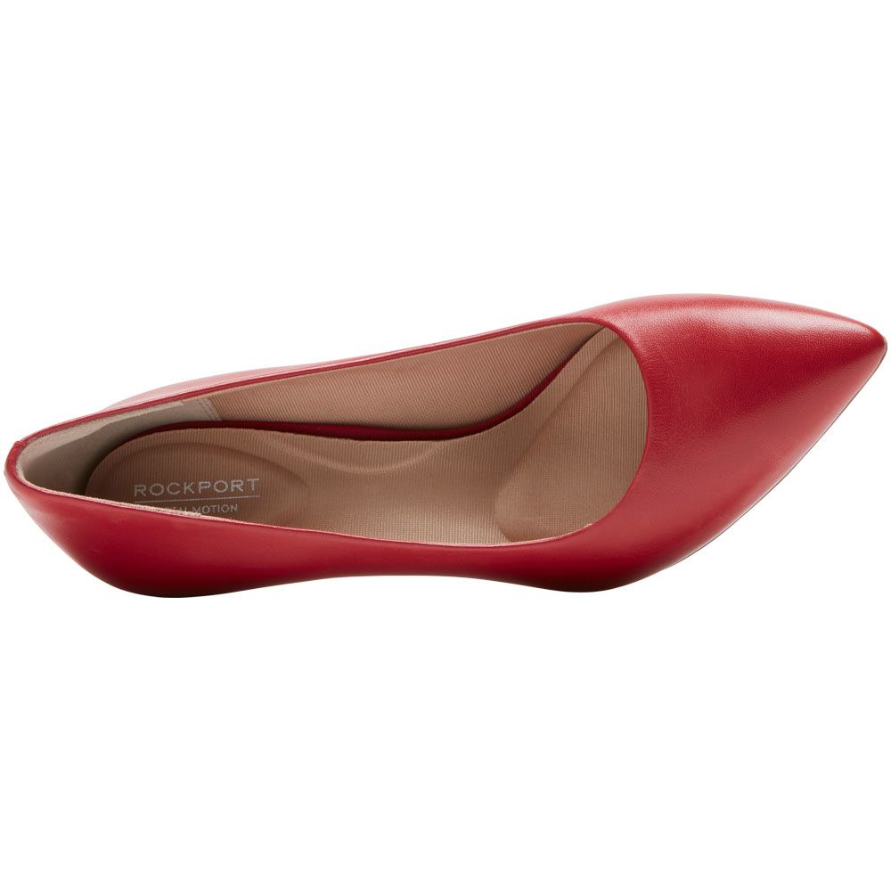 Rockport Total Motion 75mm Pointed Toe Womens Dress Shoes Scarlet Back View