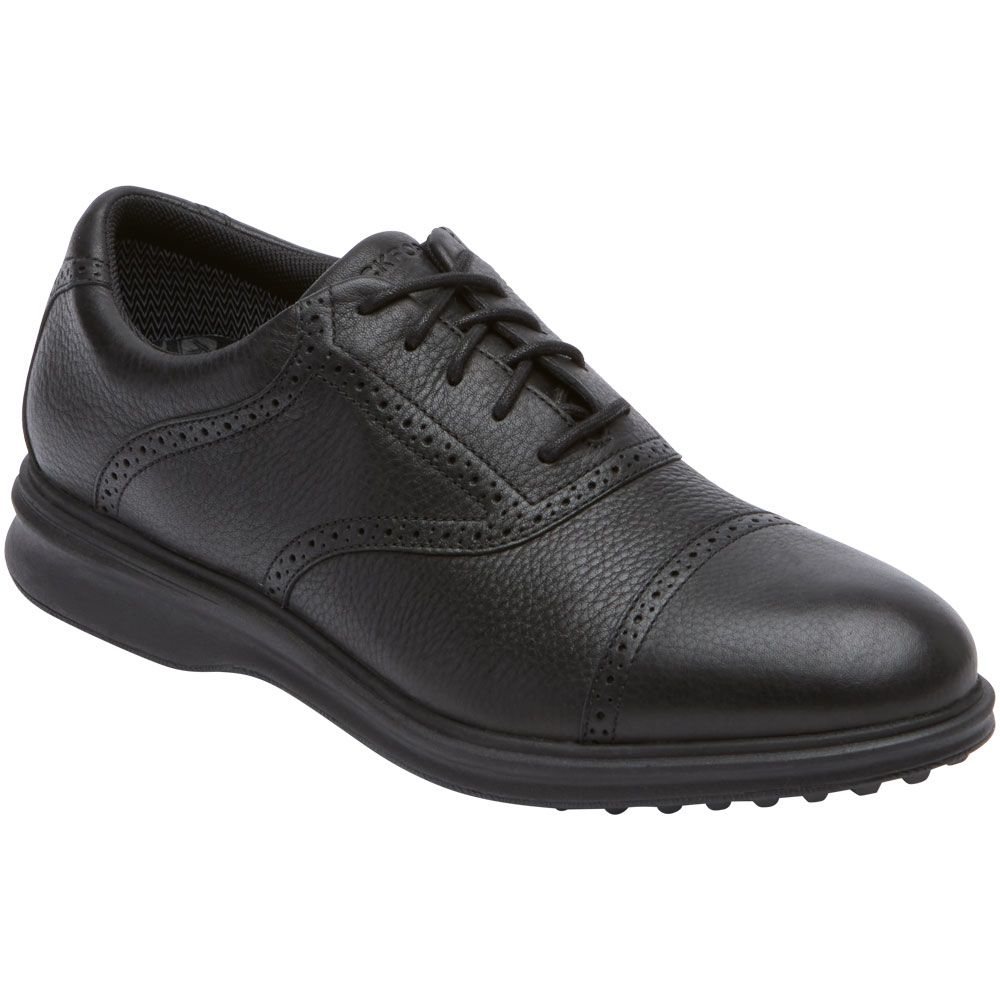 Rockport Total Motion Links Cap Toe Golf Shoes - Mens Black
