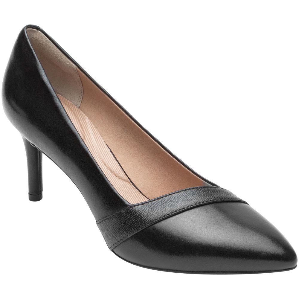 Rockport Tm 75mm Strap Heel Casual Dress Shoes - Womens Black