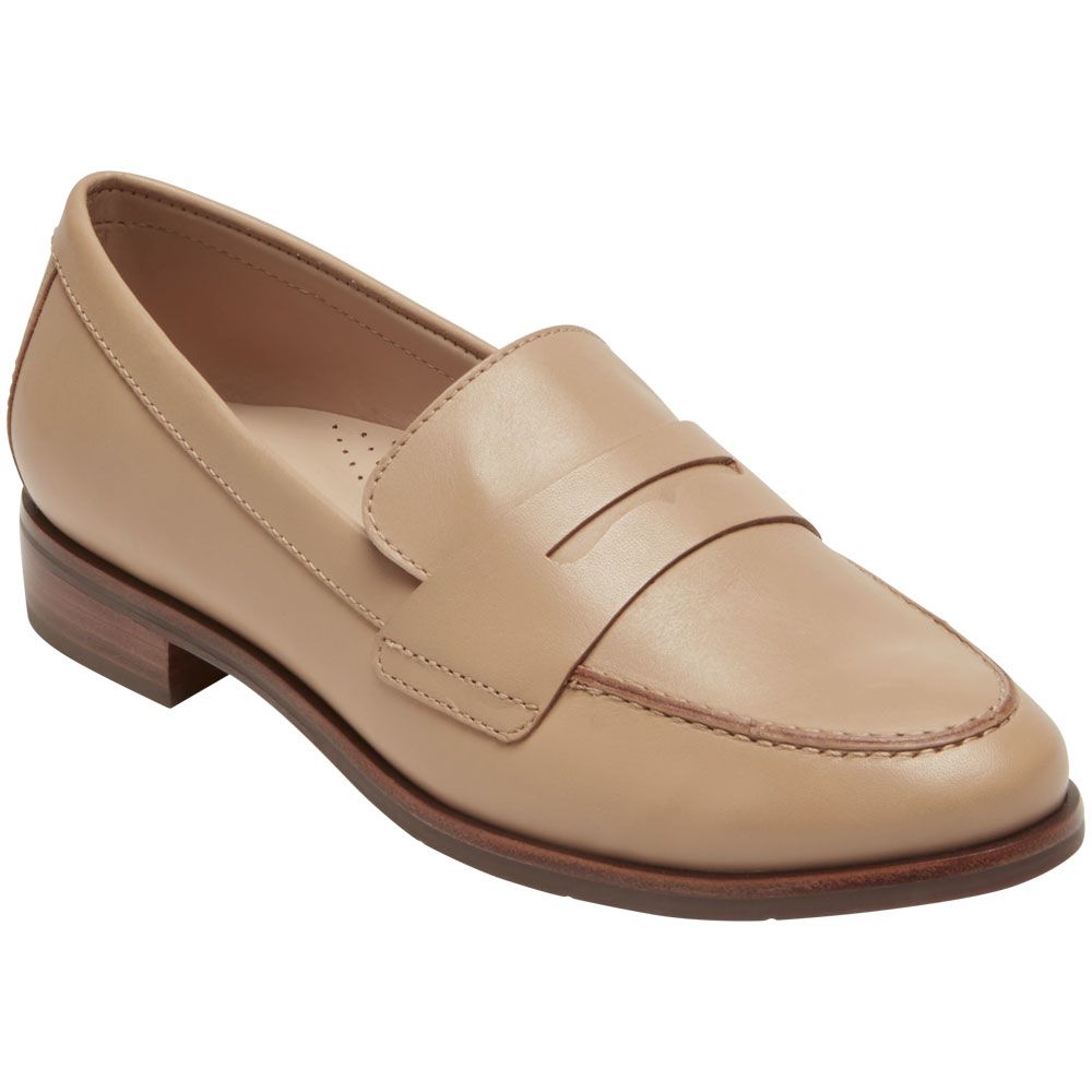 Rockport Sena Penny Loafer Womens Casual Dress Shoes Nude