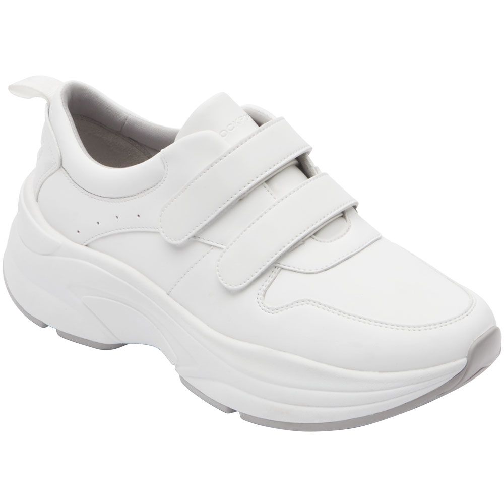 Rockport Prowalker Eco Velcro Walking Shoes - Womens White