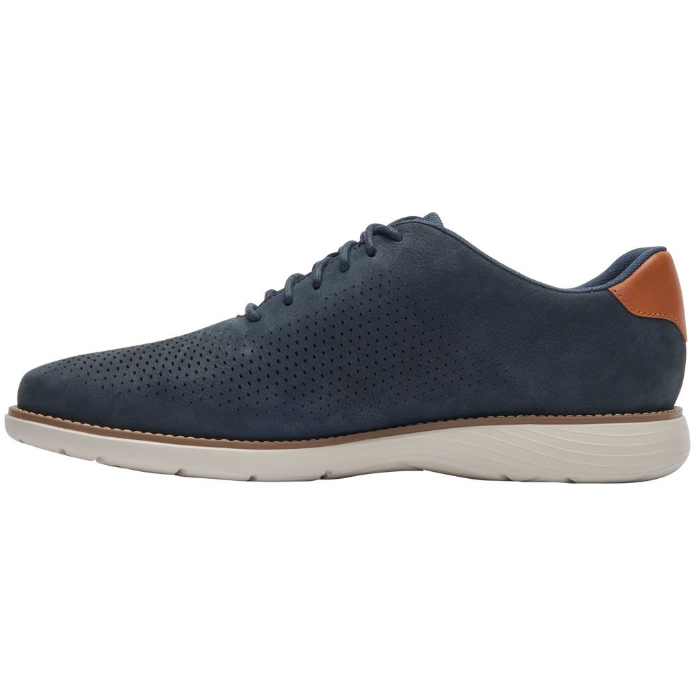 Rockport Garett Modern Oxford Lace Up Casual Shoes - Mens New Dress Blues Back View