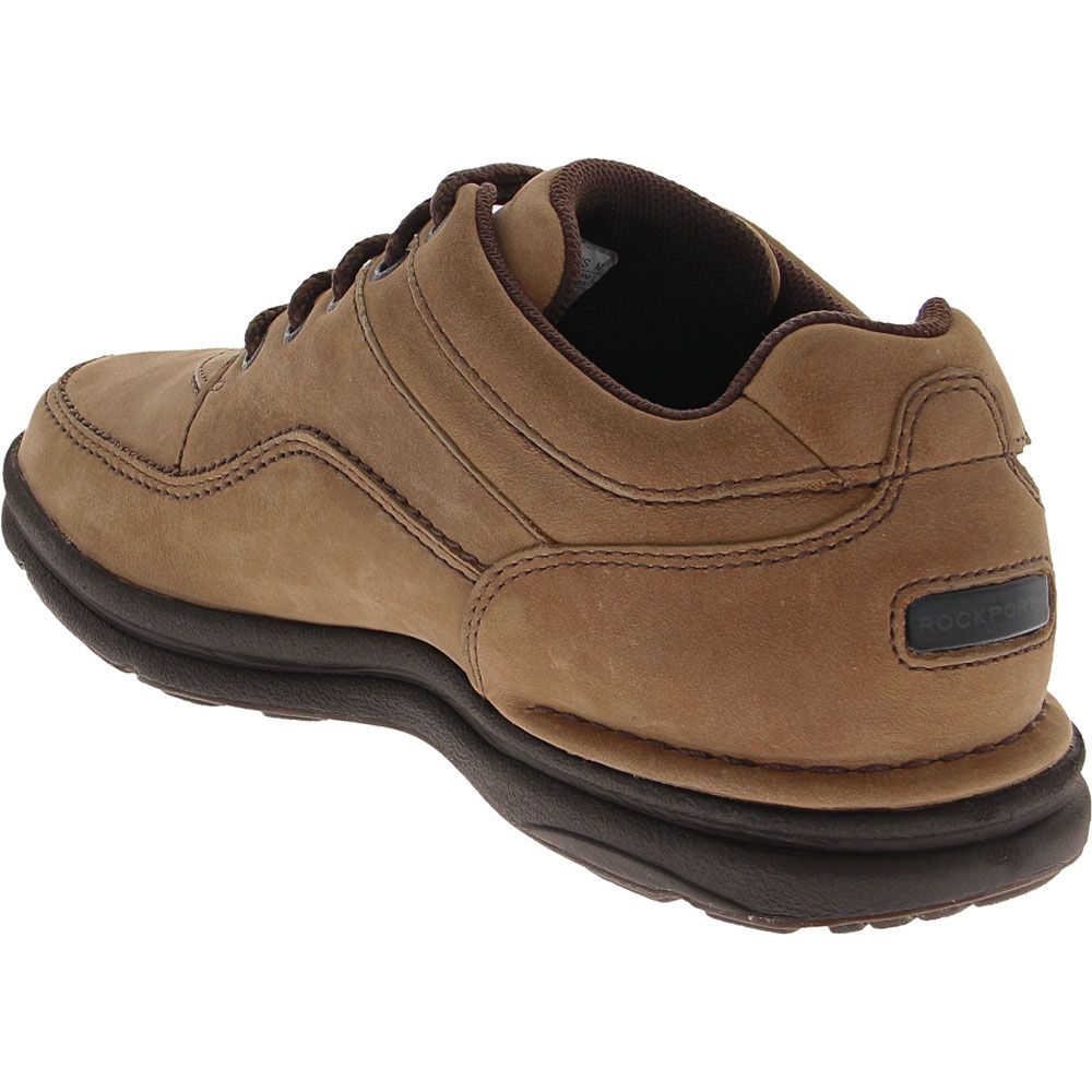 Rockport World Tour Classic Casual Shoes - Mens Chocolate Nubuck Back View