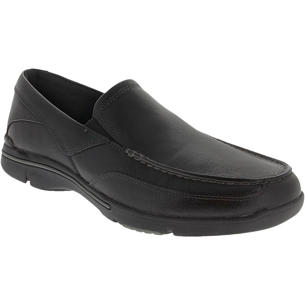 Rockport Eberdon Slip On Casual Shoes - Mens Black Flint