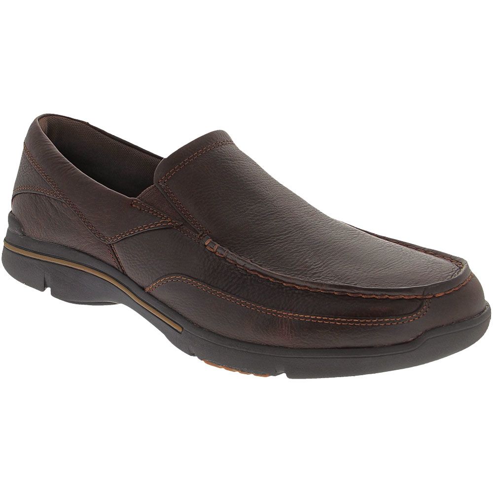 Rockport Eberdon Slip On Casual Shoes - Mens Dark Brown