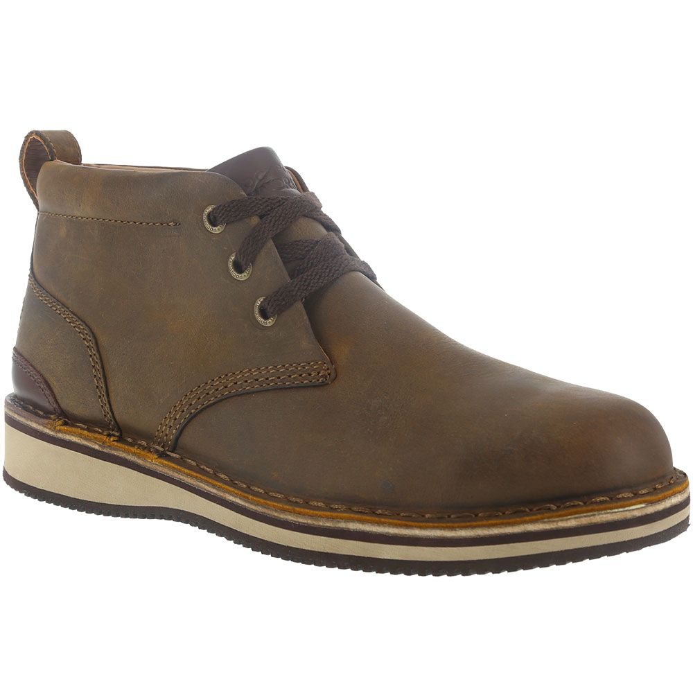 Rockport Works Rk2801 Safety Toe Work Shoes - Mens Beeswax Brown