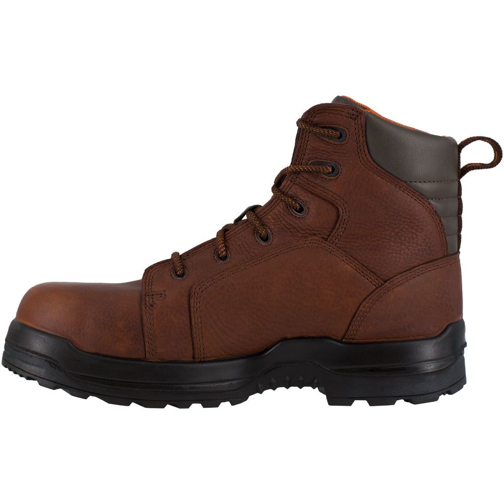 Rockport Works More Energy Composite Toe Work Boots - Mens Brown Back View