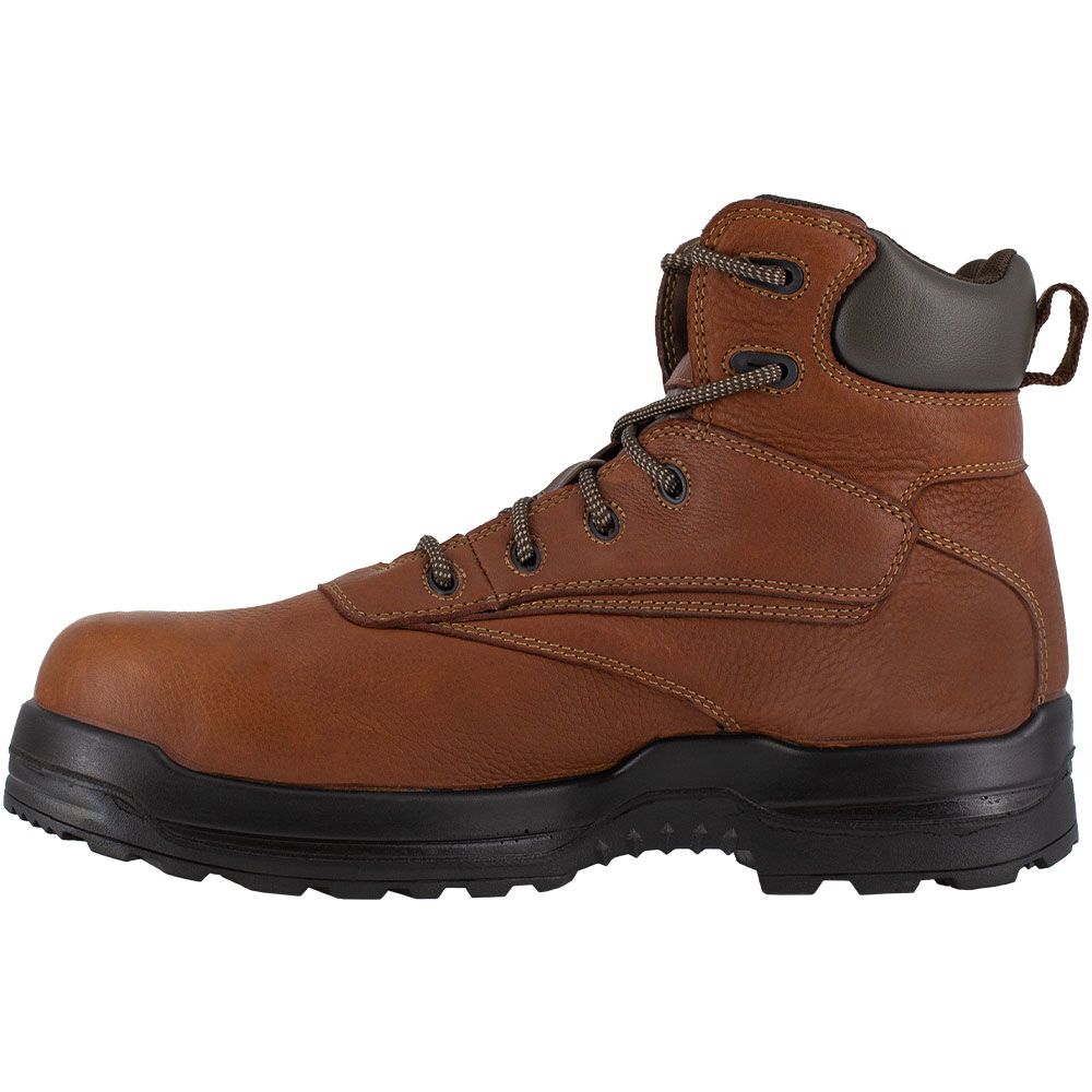 Rockport Works More Energy 6in Composite Toe Work Boots - Womens Deer Tan Back View