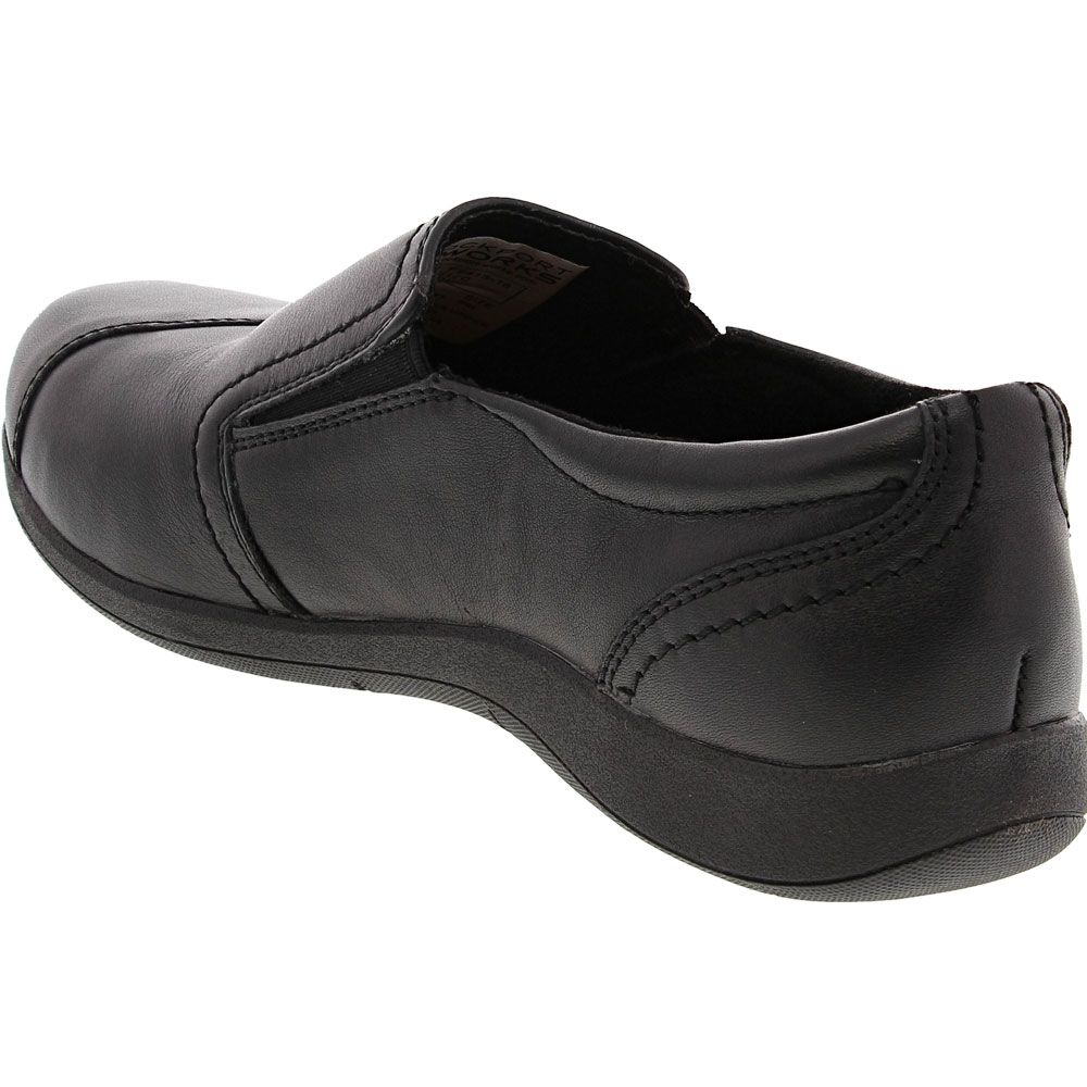 Rockport Works Daisey Safety Toe Work Shoes - Womens Black Back View