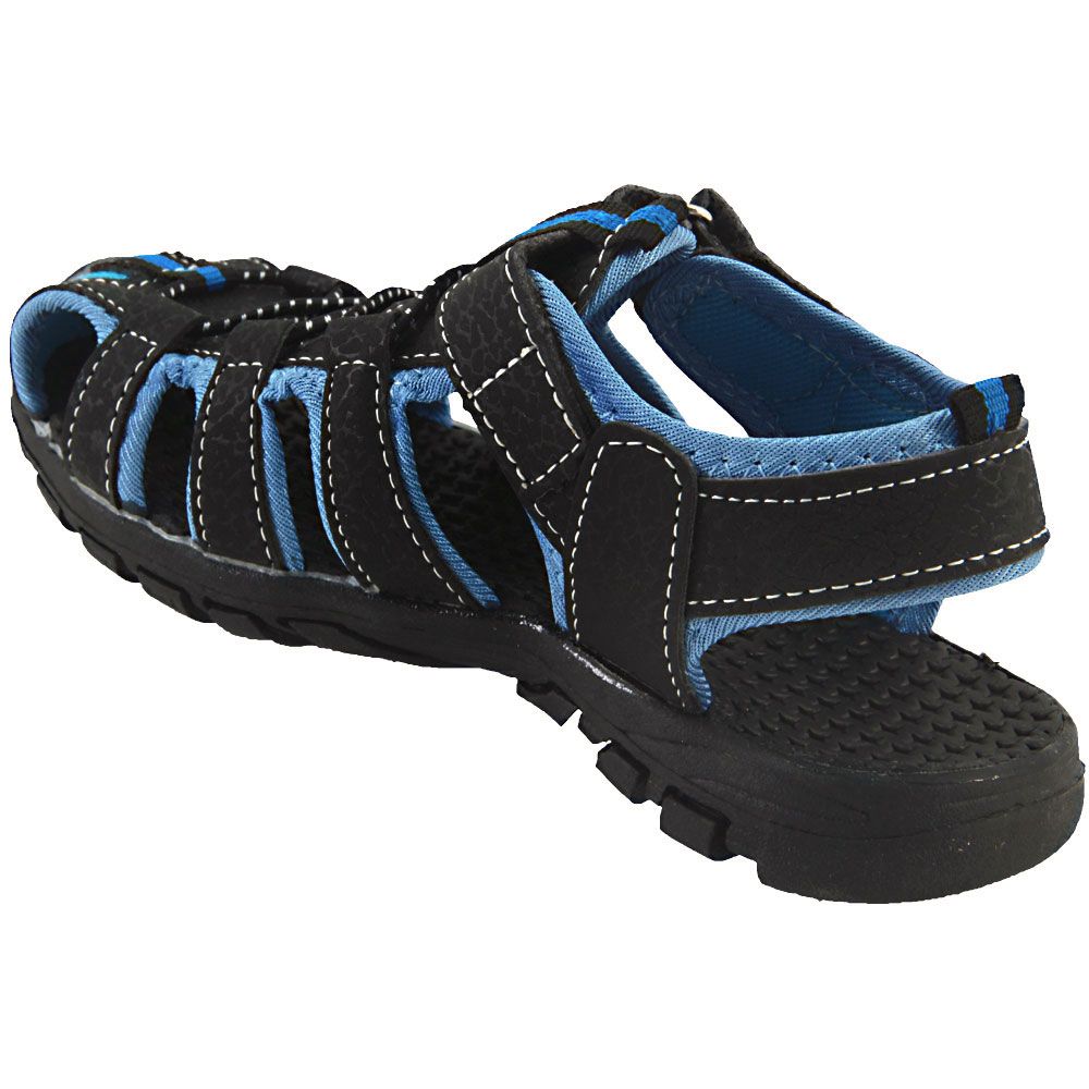 Rugged Bear Boys Sandal Outdoor Sandals - Boys Black Blue Back View
