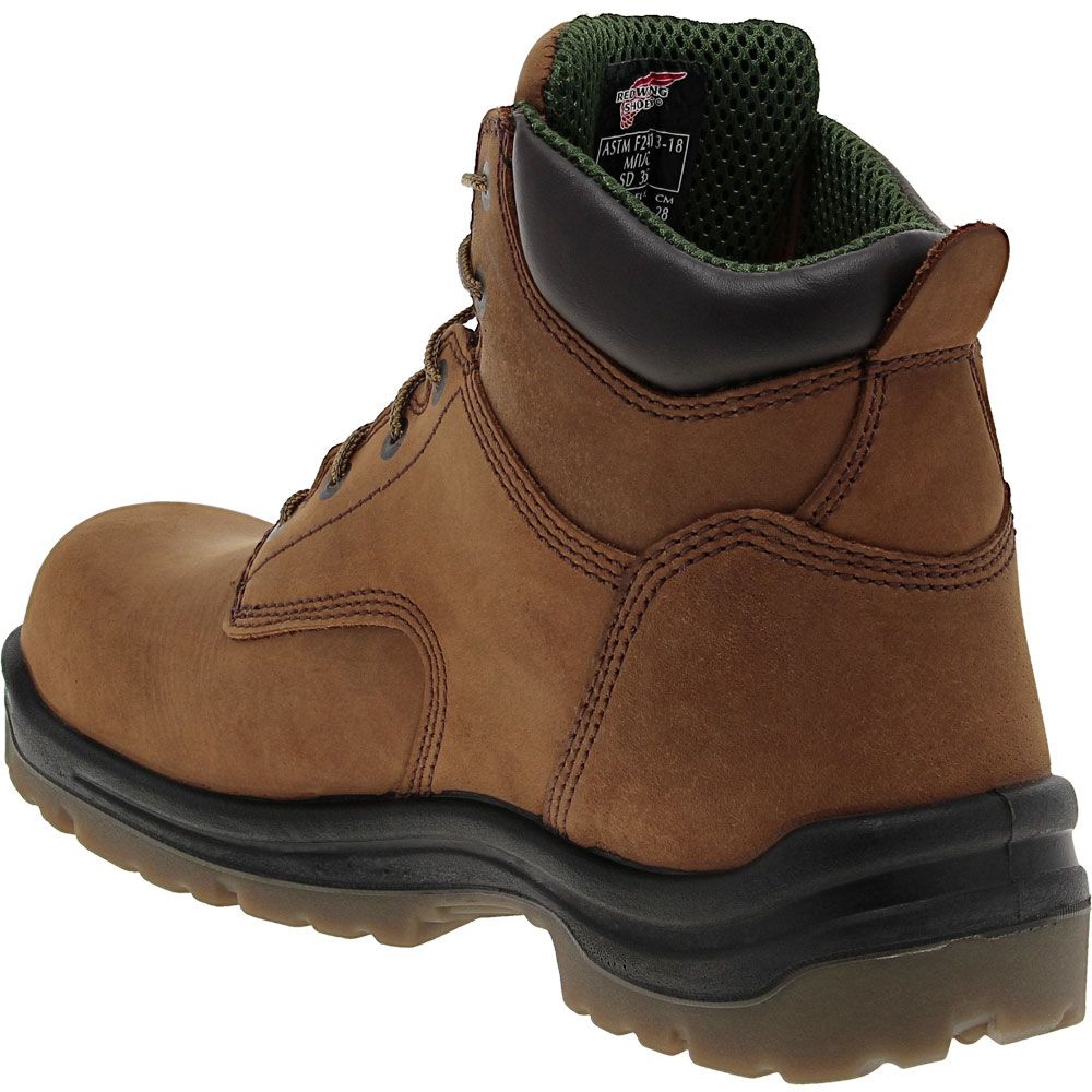 Red Wing 2241 Composite Toe Work Boots - Mens Brown Back View