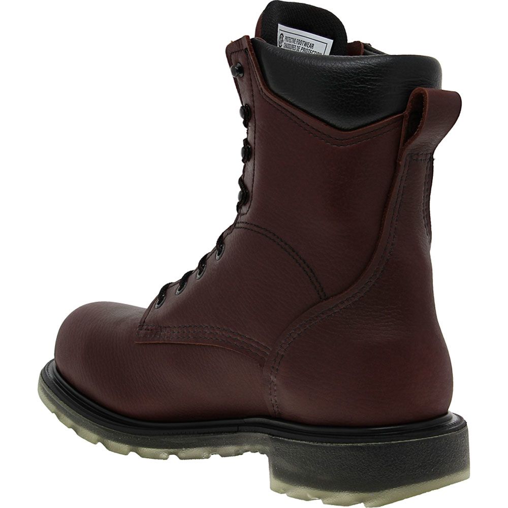 Red Wing 3508 Safety Toe Work Boots - Mens Brown Back View