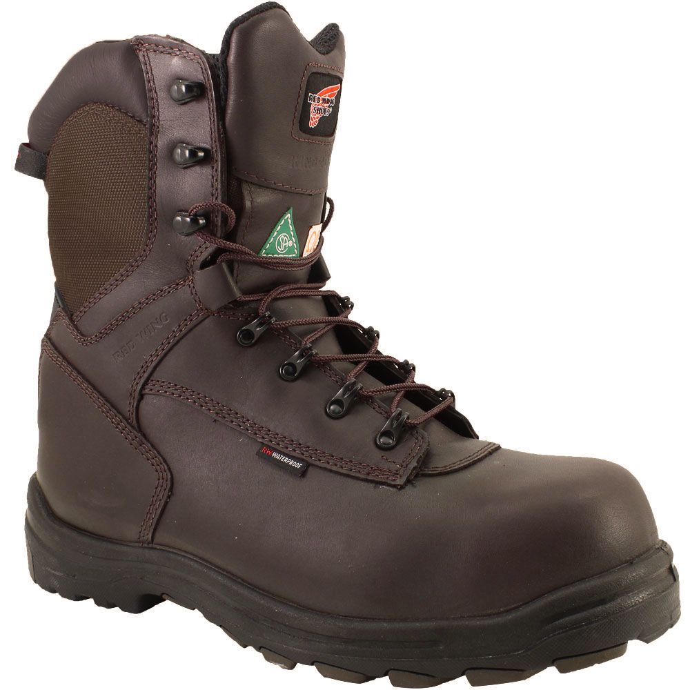 Red Wing 3548 Safety Toe Work Boots - Mens Brown