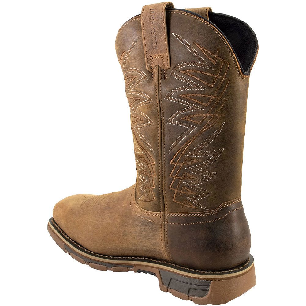 Irish Setter 83912 Marshall Safety Toe Work Boots - Mens Brown Back View