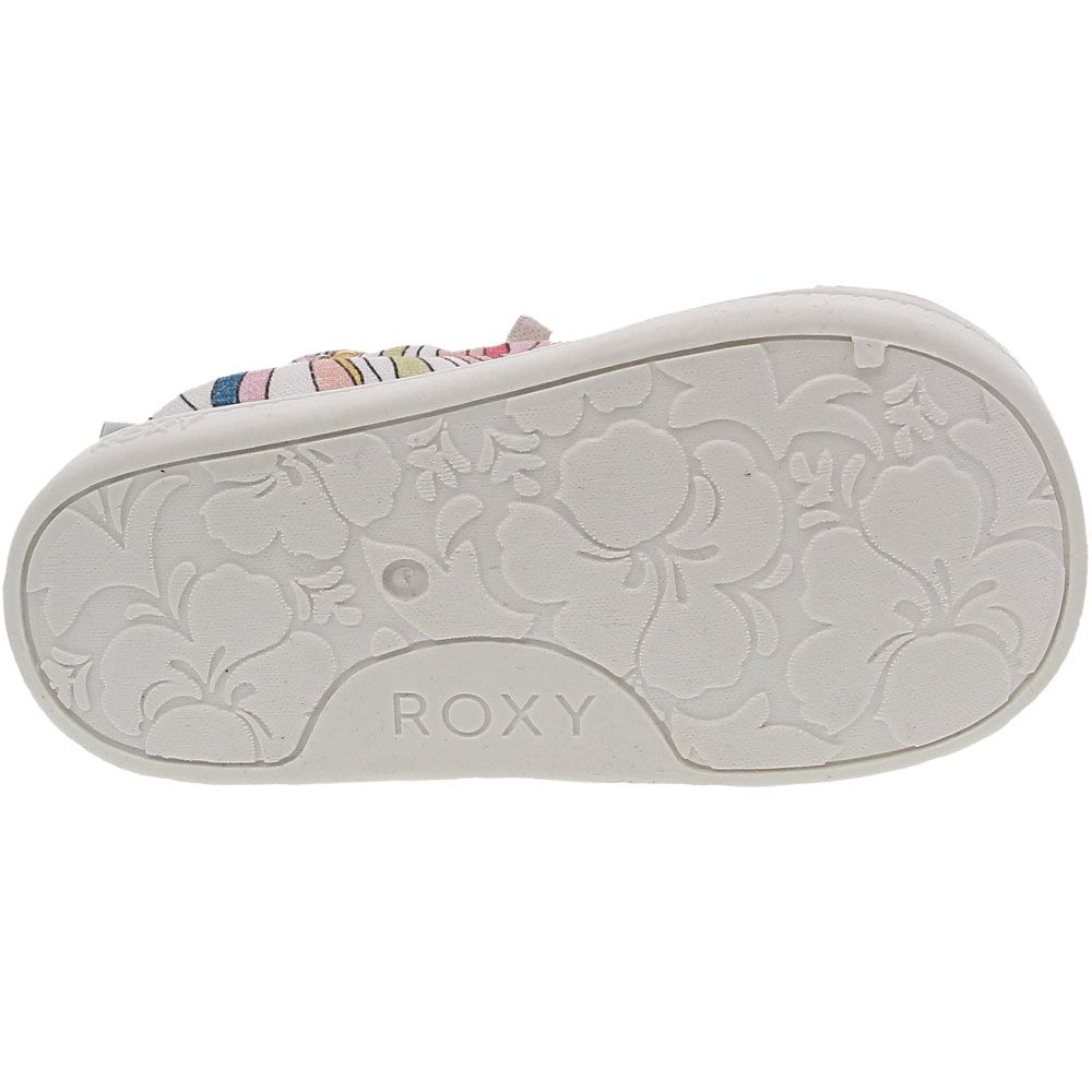 Roxy Bayshore 3 Athletic Shoes - Baby Toddler White Multi Sole View