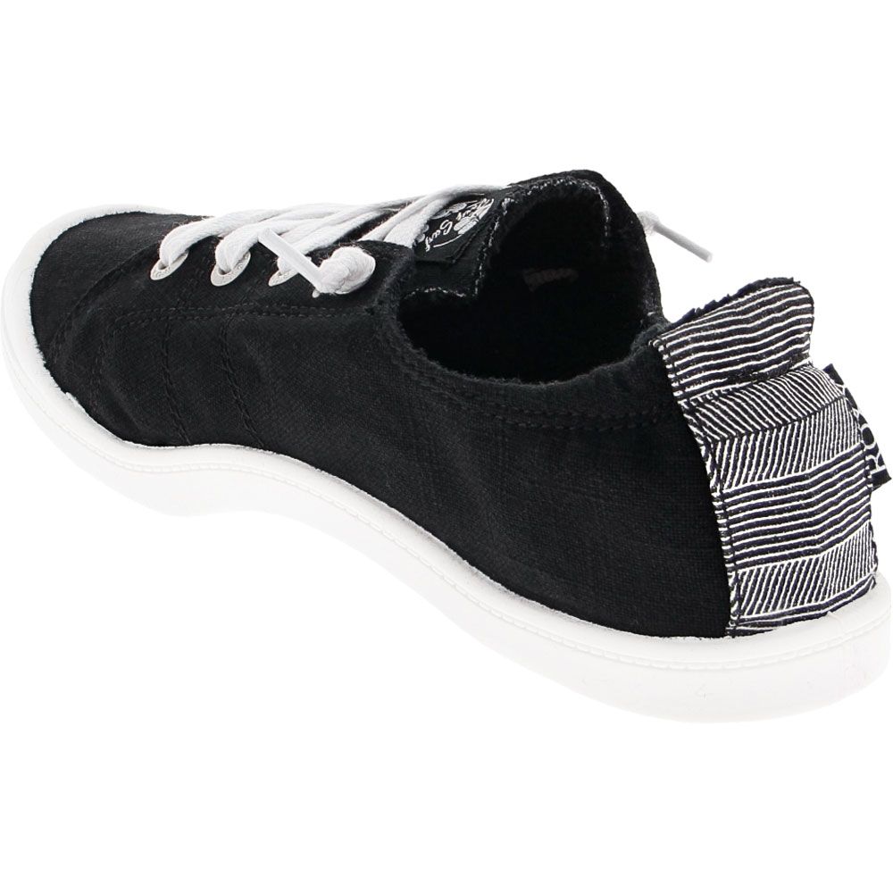 Roxy Bayshore 3 Lifestyle Shoes - Womens Black White Back View