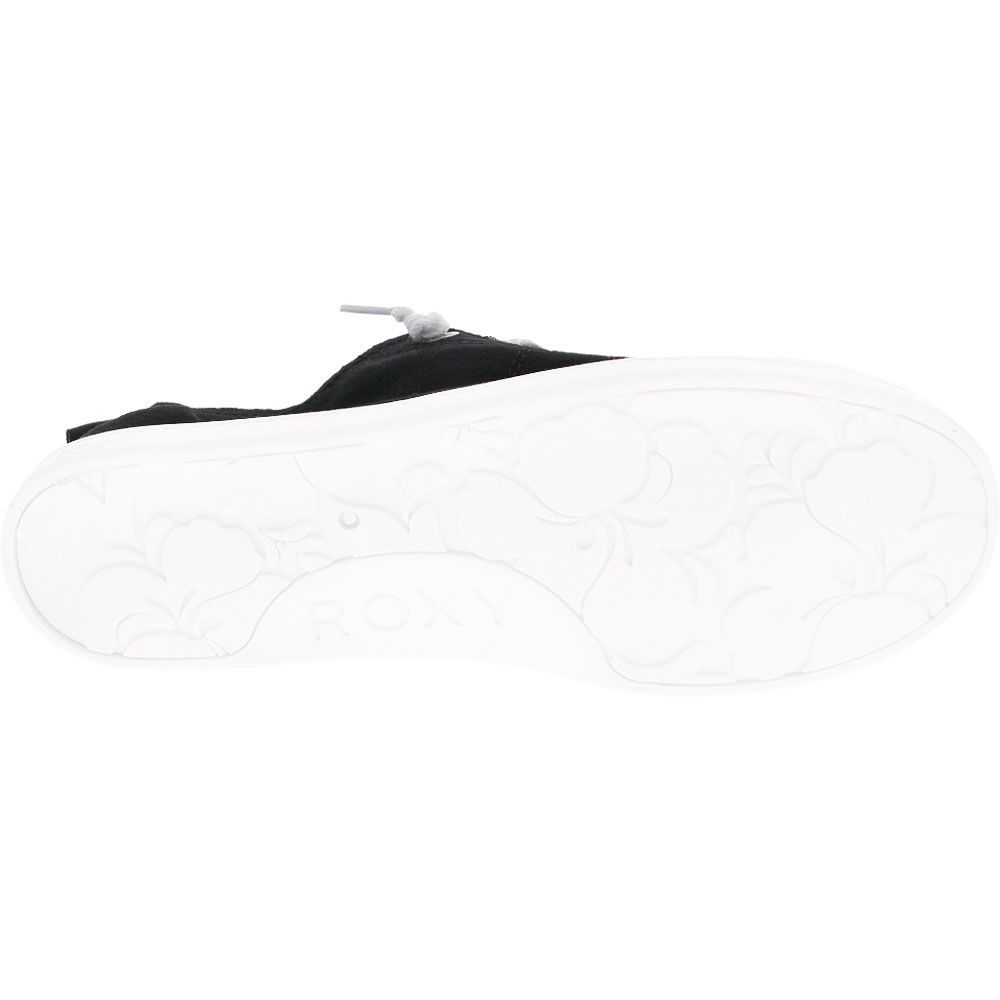 Roxy Bayshore 3 Lifestyle Shoes - Womens Black White Sole View
