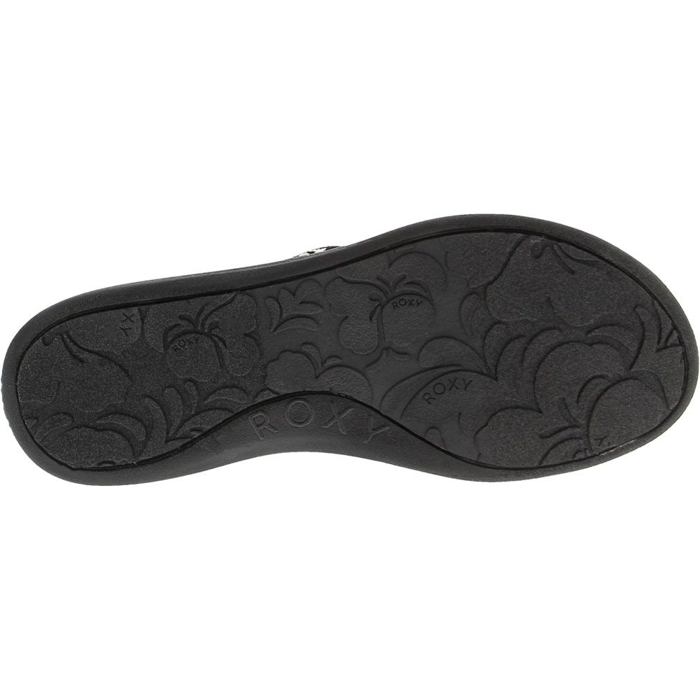 Roxy Lizzie Web Sandals - Womens Black Sole View