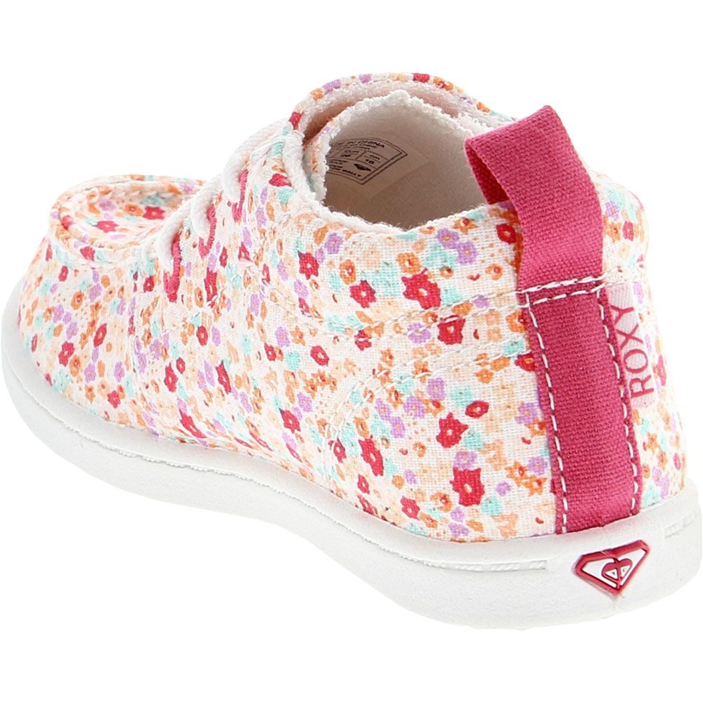 Roxy Tw Minnow Wally Athletic Shoes - Baby Toddler White Pink Carnation Back View