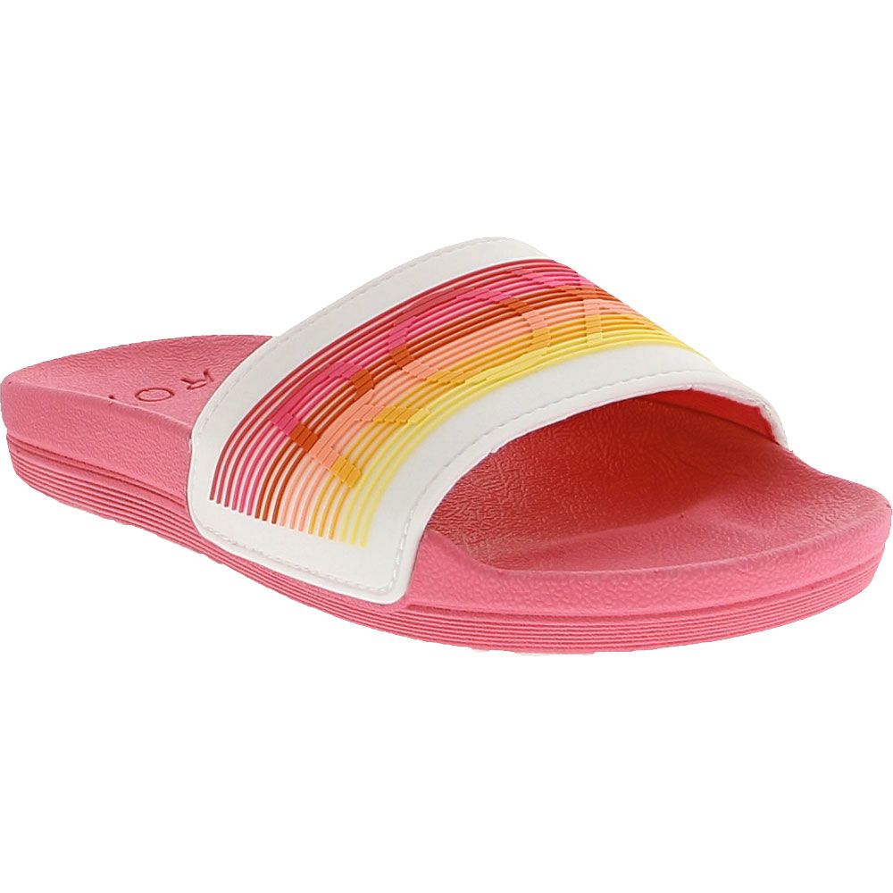 Roxy Slippy LX Slide Sandals - Girls Pink