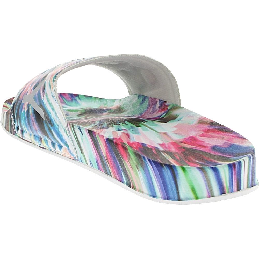 Roxy Slippy Printed Slide Sandals - Womens Multi Back View