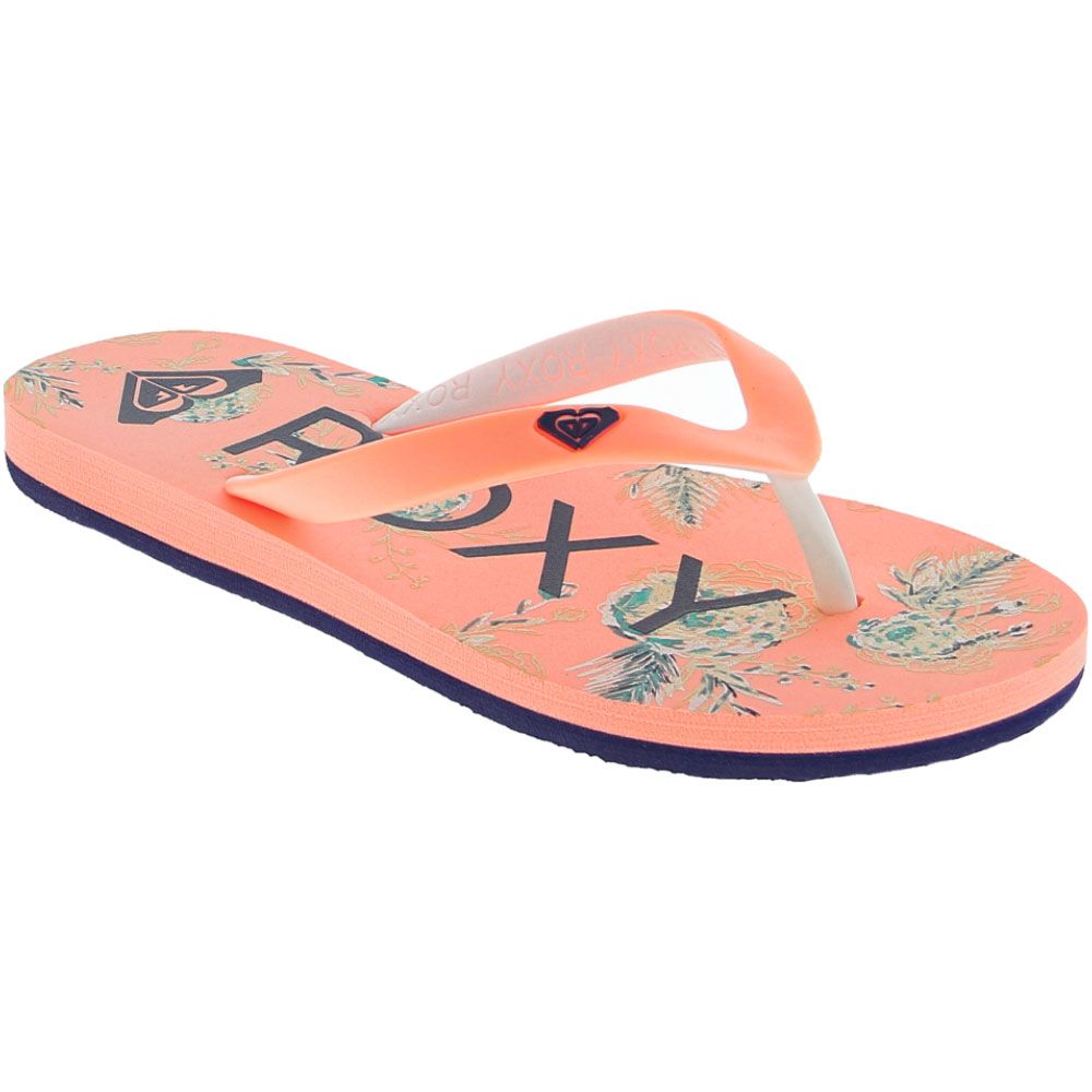 Roxy Tahiti 6 Flip Flops - Girls Peach