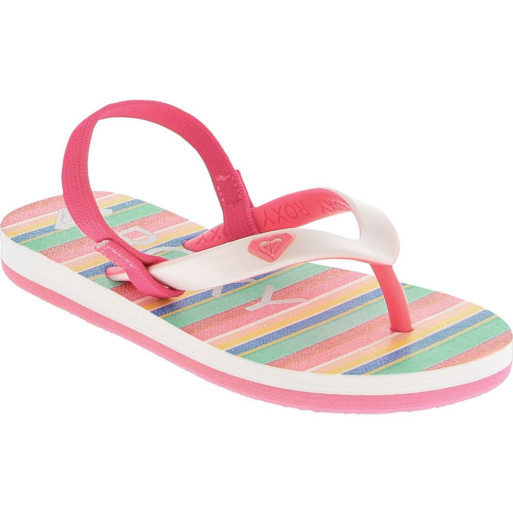 Roxy Tahiti 6 Sandals - Baby Toddler Pink White Blue