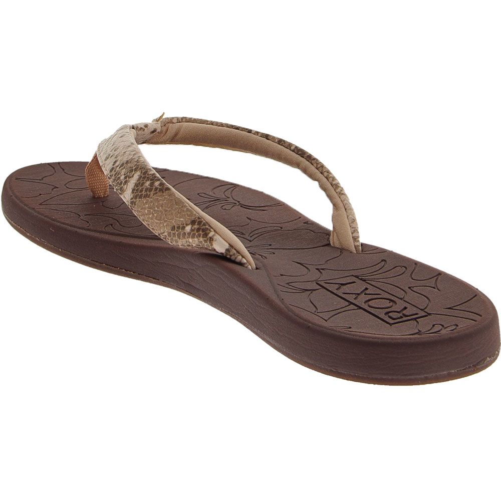 Roxy Vickie Sandals - Womens Brown Tan Back View