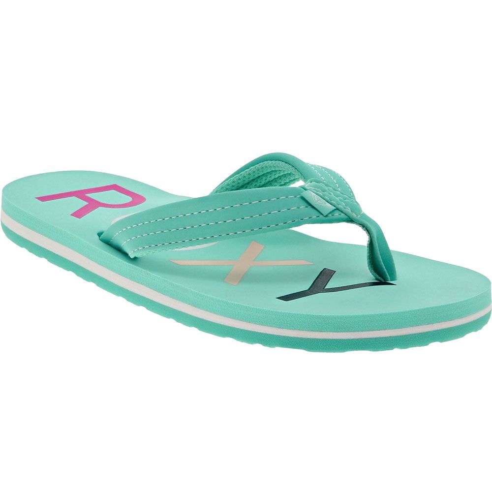 Roxy Vista 3 Flip Flops - Girls Aqua