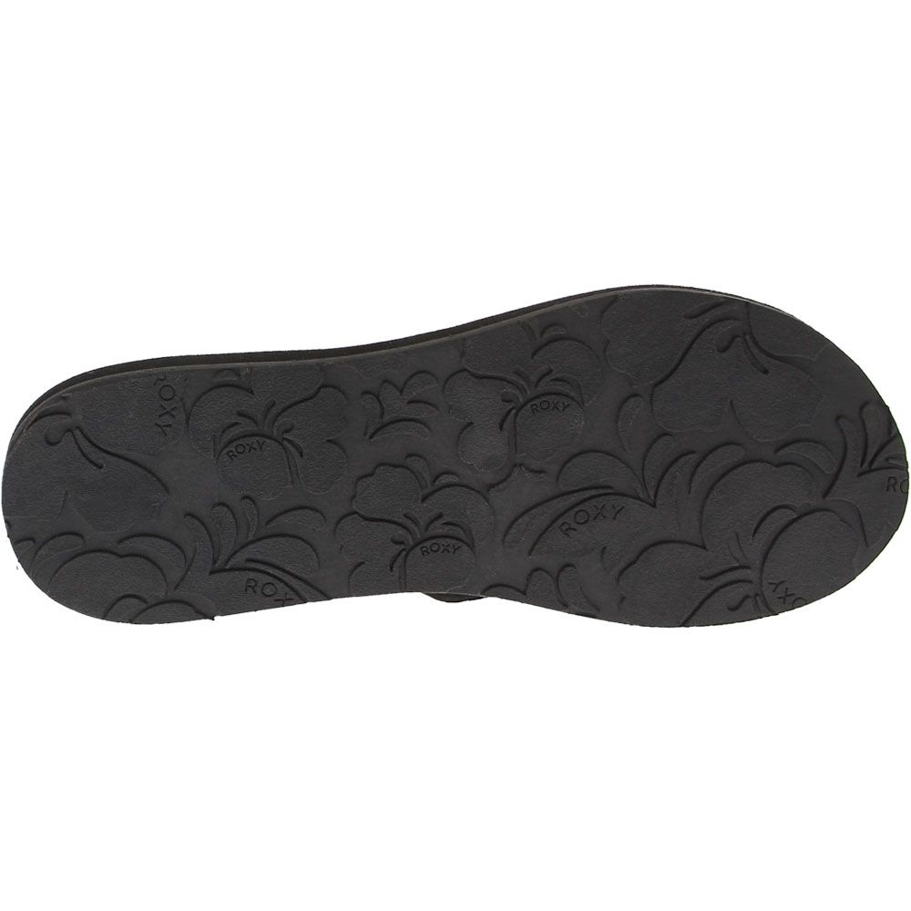 Roxy Vista 3 Flip Flops - Womens Black Sole View