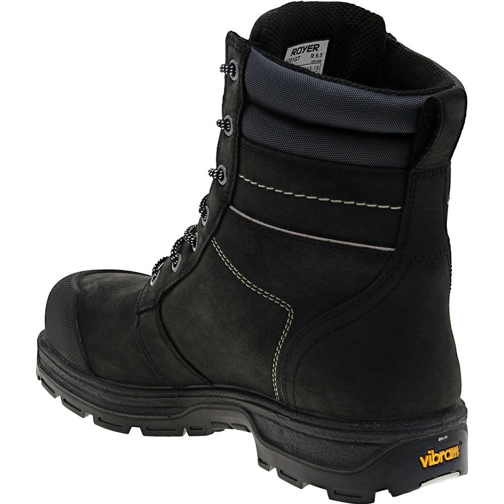 Royer 8" Agility Women's Arctic Grip Boots - Womens Black Back View
