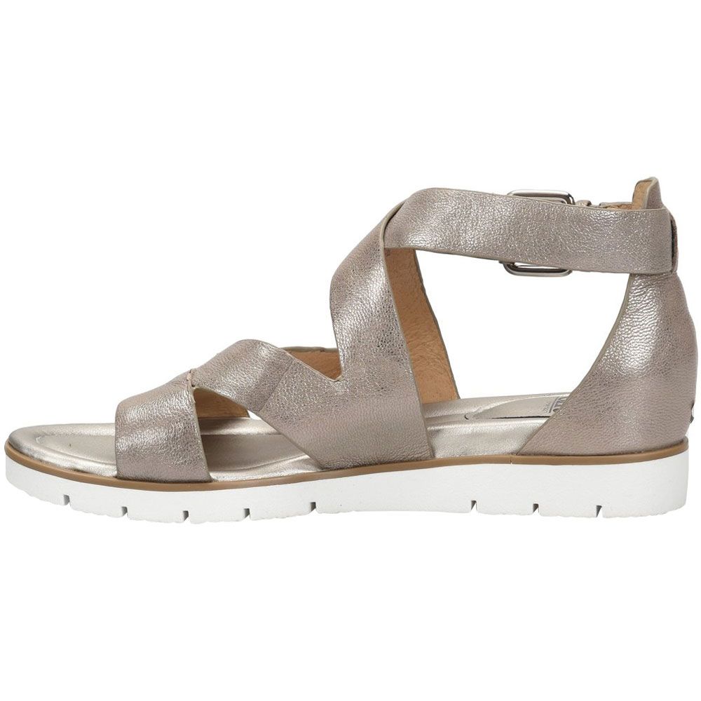 Sofft Mirabelle Slide Sandals - Womens Anthracite Metallic Back View
