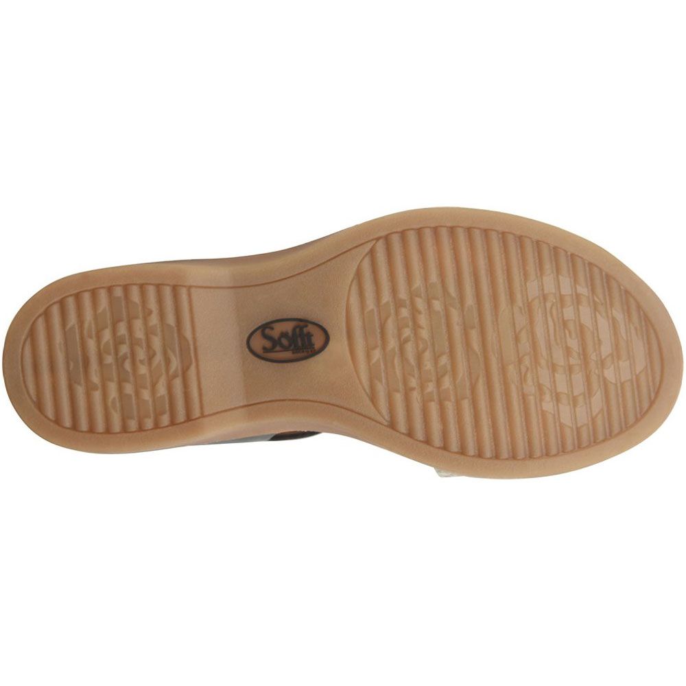 Sofft Bali Sandals - Womens Black Tan Snake Sole View