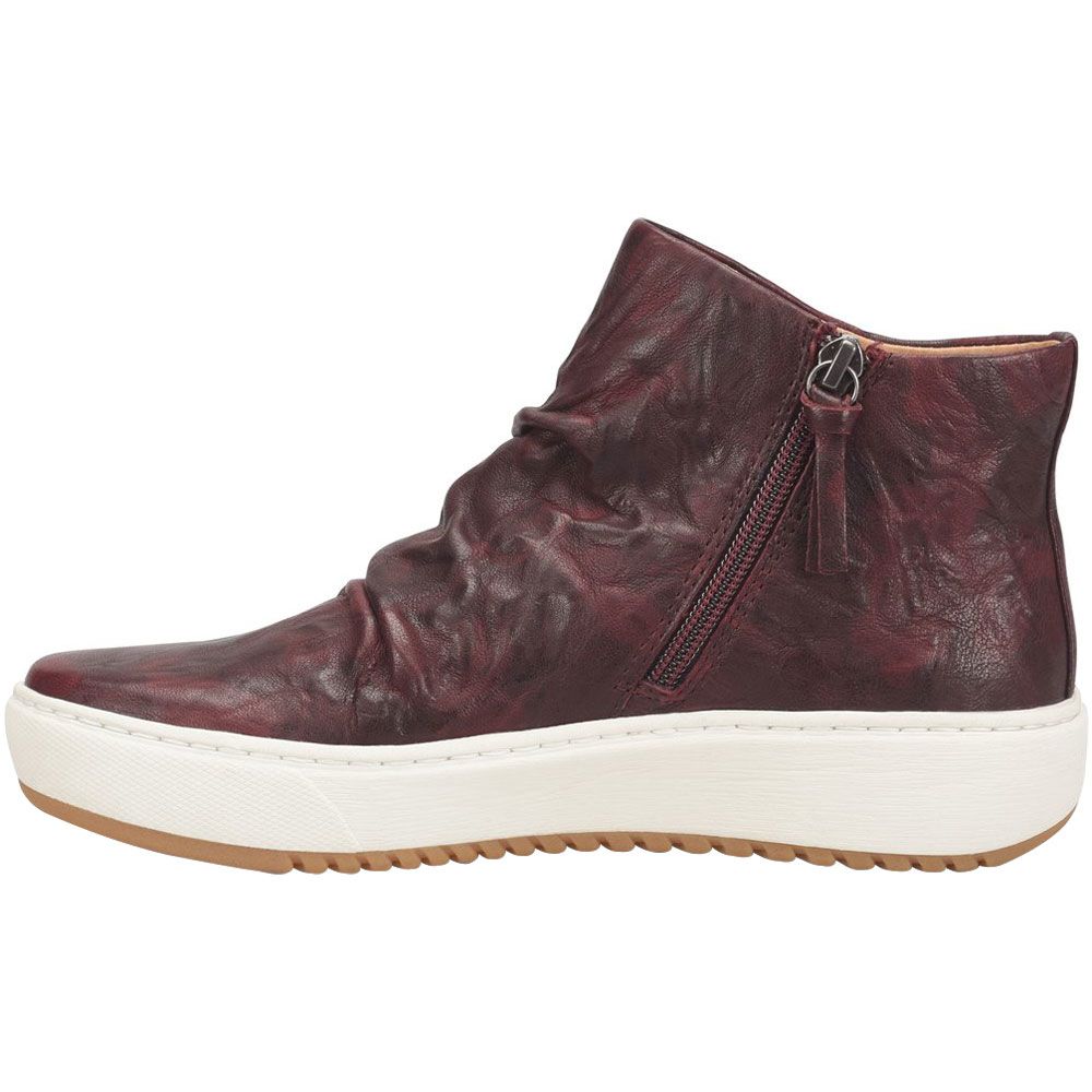 Sofft Waydell Casual Boots - Womens Wine Red Back View