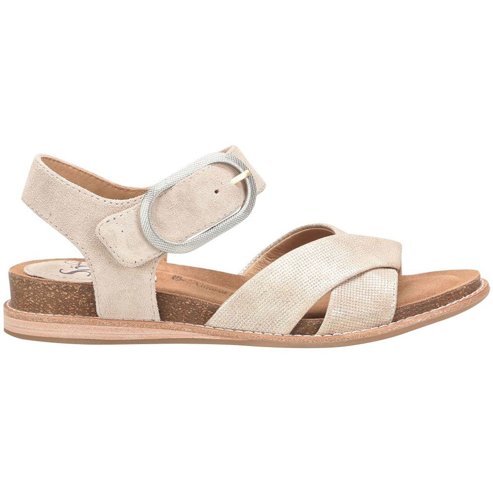 Sofft Bayo Sandals - Womens Baywater Suede Tan Side View