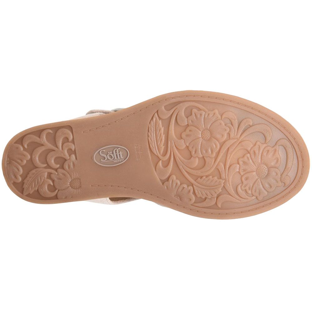 Sofft Bayo Sandals - Womens Baywater Suede Tan Sole View