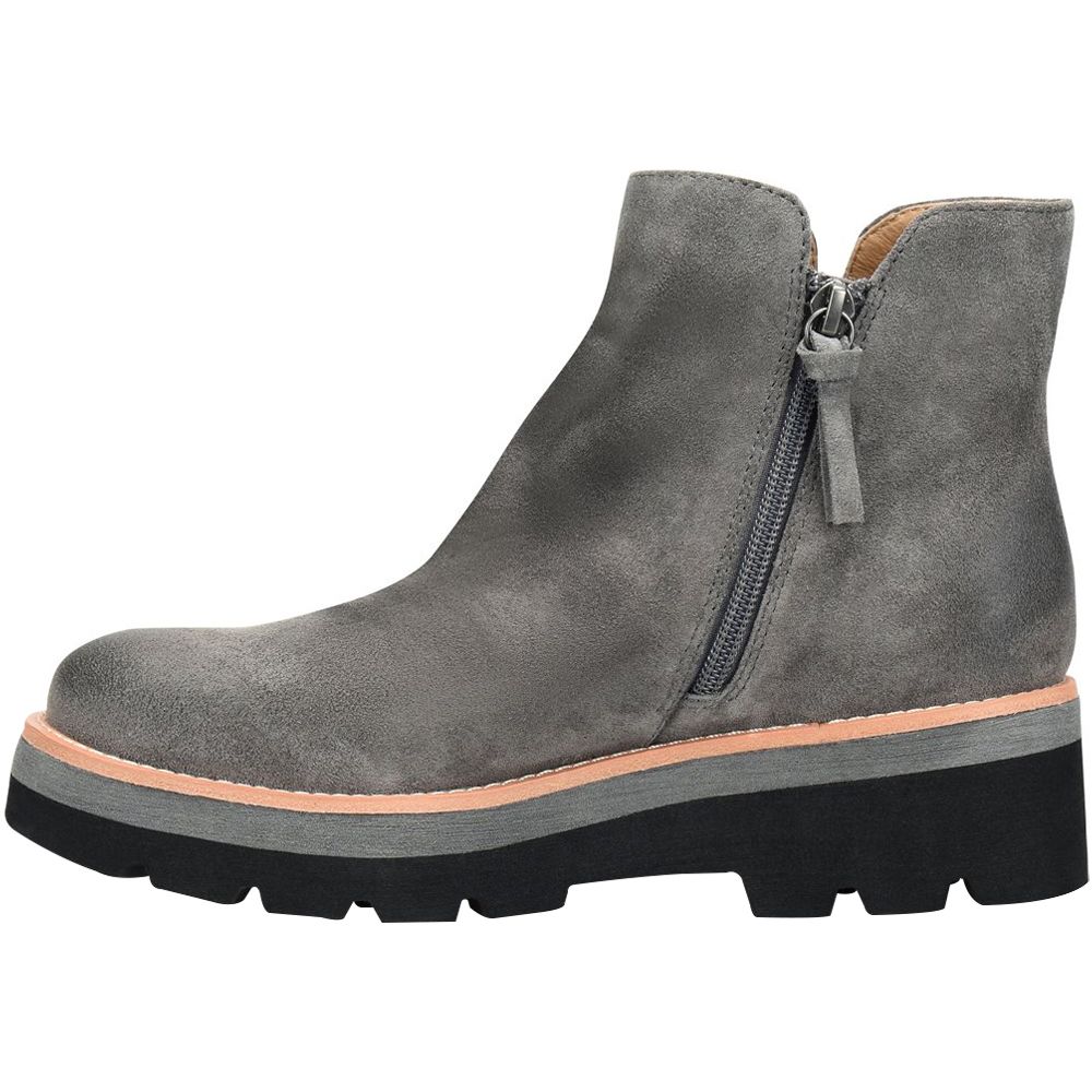 Sofft Pecola Casual Boots - Womens Smoke Grey Back View
