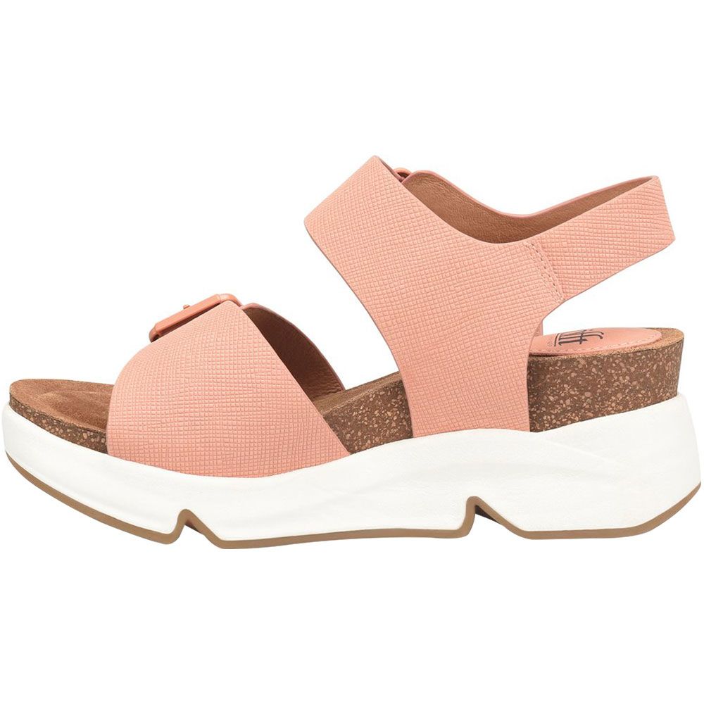 Sofft Castello Sandals - Womens Cayon Coral Pink Back View